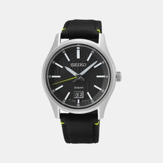Dress Men Quartz Black Dial Analog Stainless Steel Watch SUR517P1