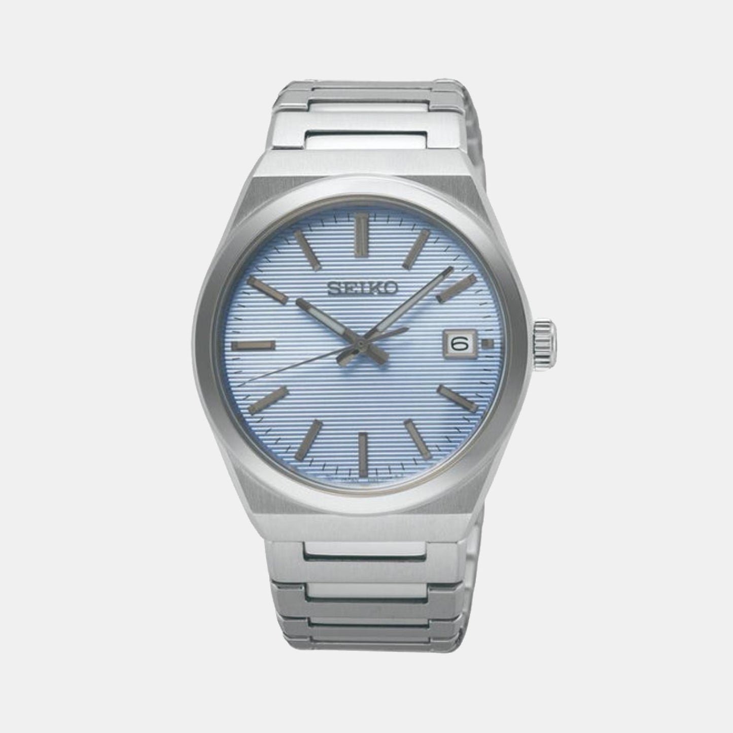 Dress Men Quartz Blue Dial Analog Stainless Steel Watch SUR599P1