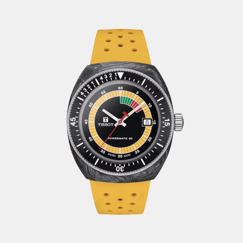 Sideral Men Automatic Black Dial Analog Rubber Watch T1454079705700
