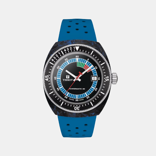 Sideral Men Automatic Black Dial Analog Rubber Watch T1454079705701