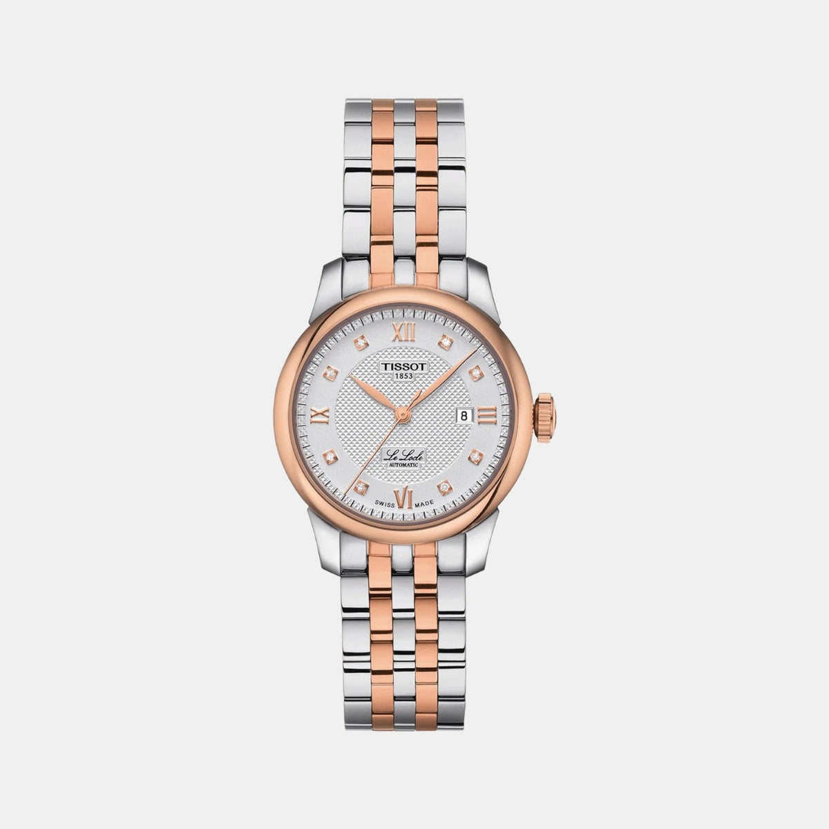 Le Locle Women Automatic Silver Dial Analog Stainless Steel Watch T0062072203600