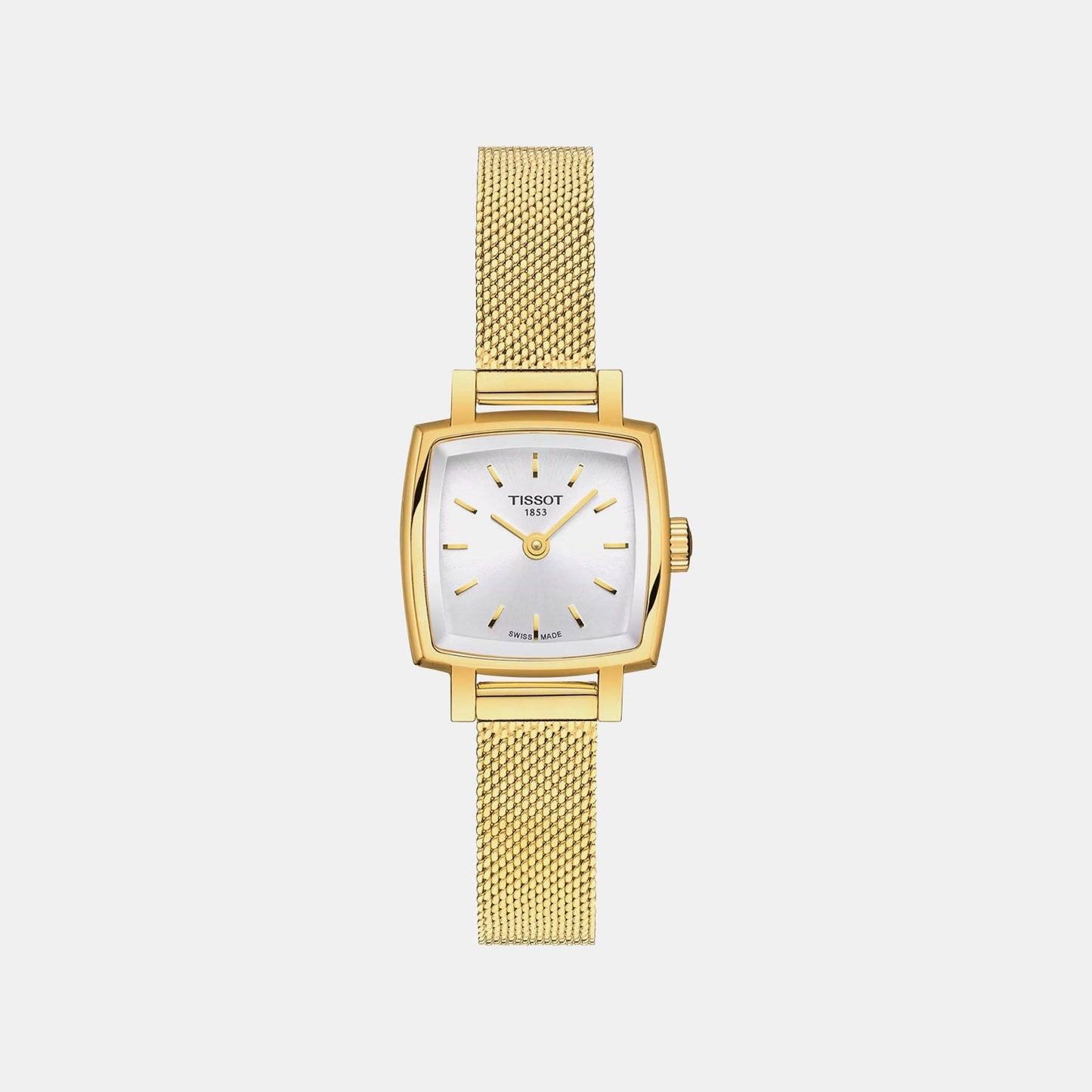 Lovely Women Quartz Silver Dial Analog Stainless Steel Watch T0581093303100