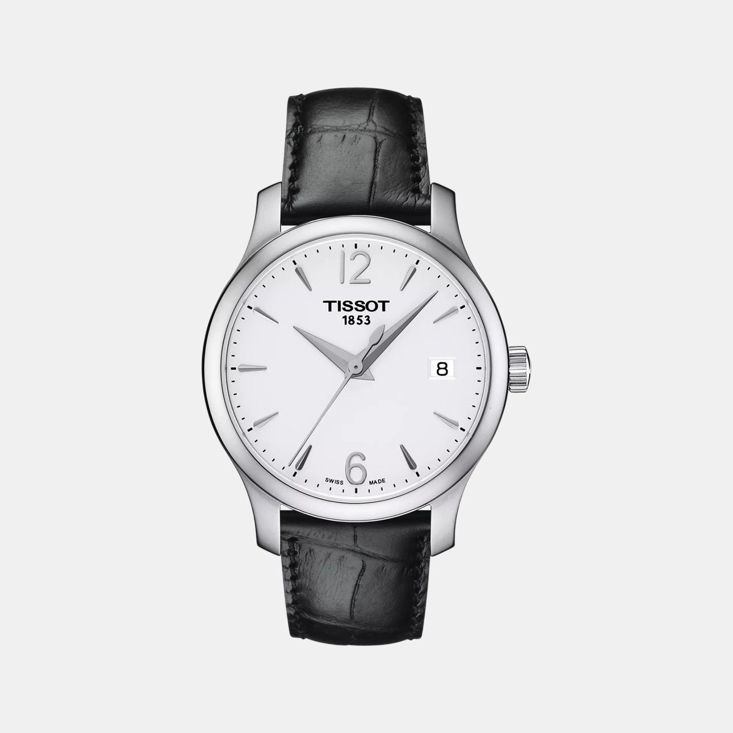 Tradition Women Quartz Silver Dial Analog Leather Watch T0632101603700