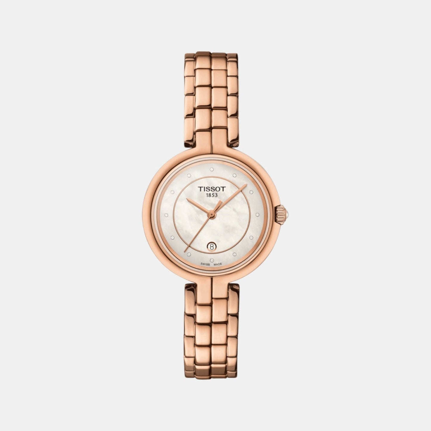 Flamingo Women Quartz Mother Of Pearl Dial Analog Stainless Steel Watch T0942103311602