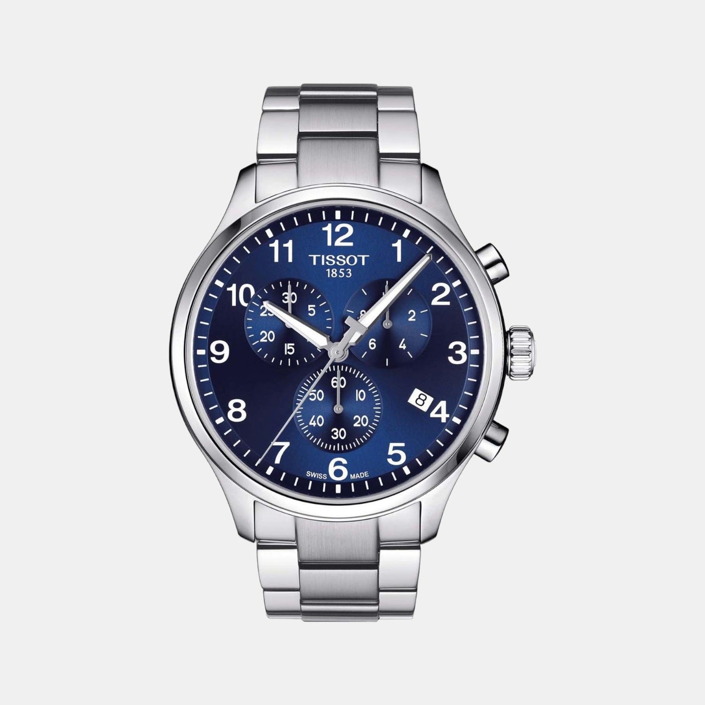 Tissot XL Men Quartz Blue Dial Chronograph Stainless Steel Watch T1166171104701