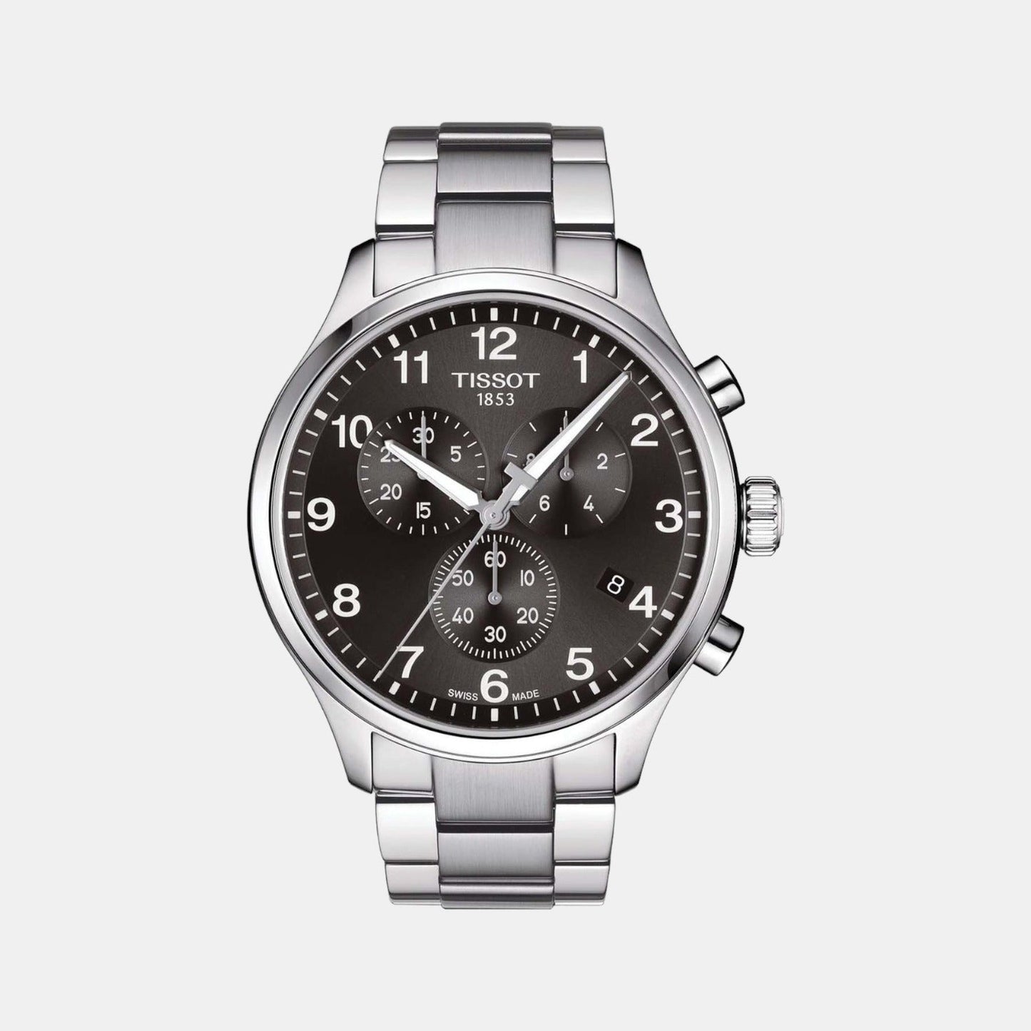 Tissot XL Men Quartz Black Dial Chronograph Stainless Steel Watch T1166171105701