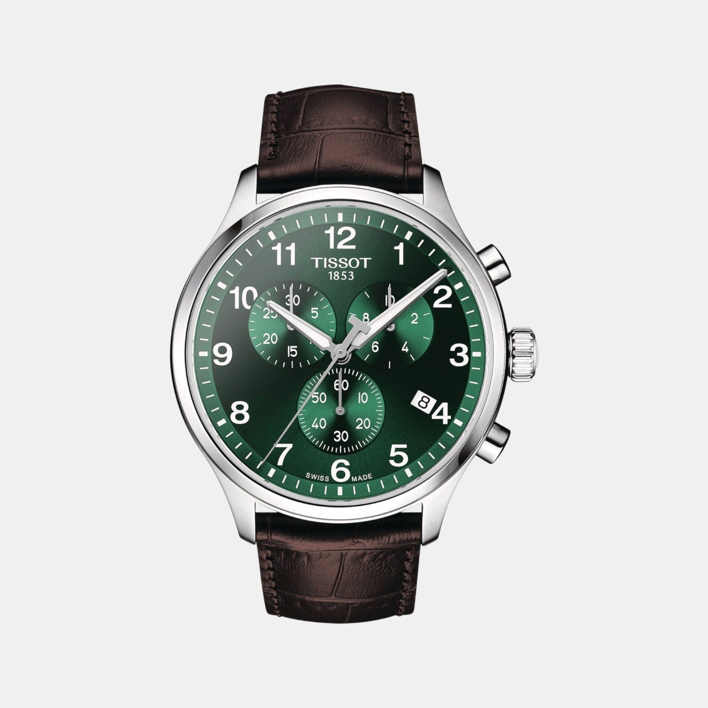 Chrono XL Men Quartz Green Dial Chronograph Leather Watch T1166171609200