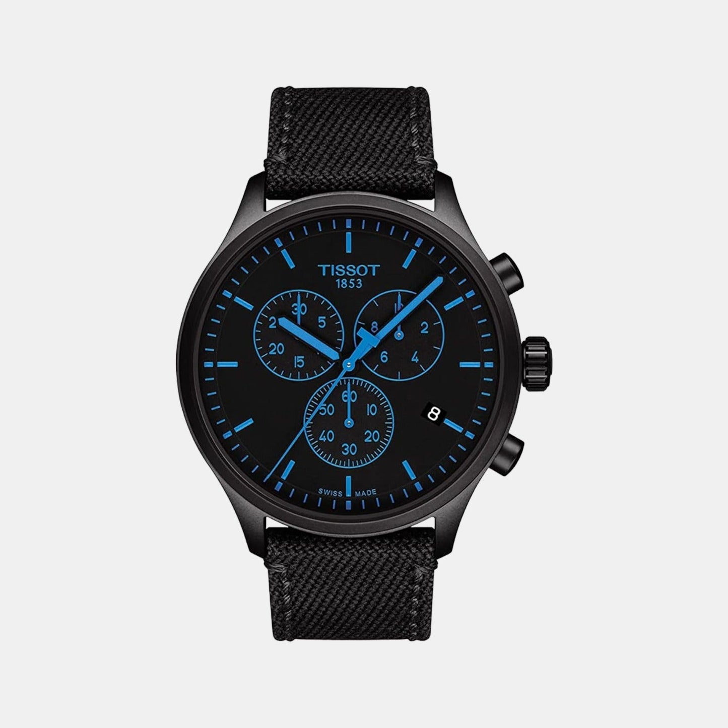 Tissot XL Men Quartz Black Dial Chronograph Leather Watch T1166173705100