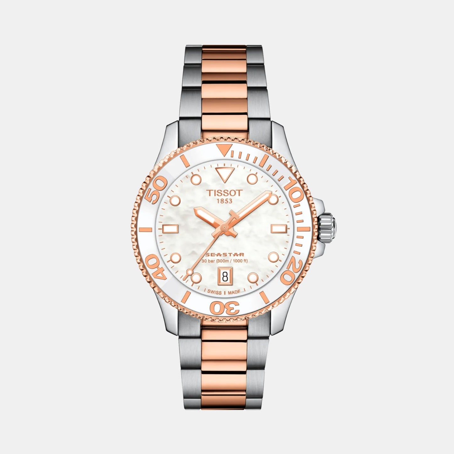 Seastar Women Quartz Mother Of Pearl Dial Analog Stainless Steel Watch T1202102211100