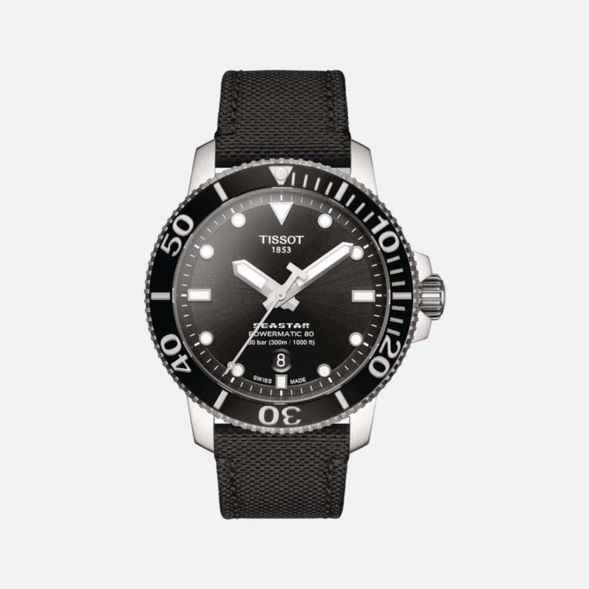 Seastar Men Automatic Black Dial Analog Nylon Watch T1204071705100