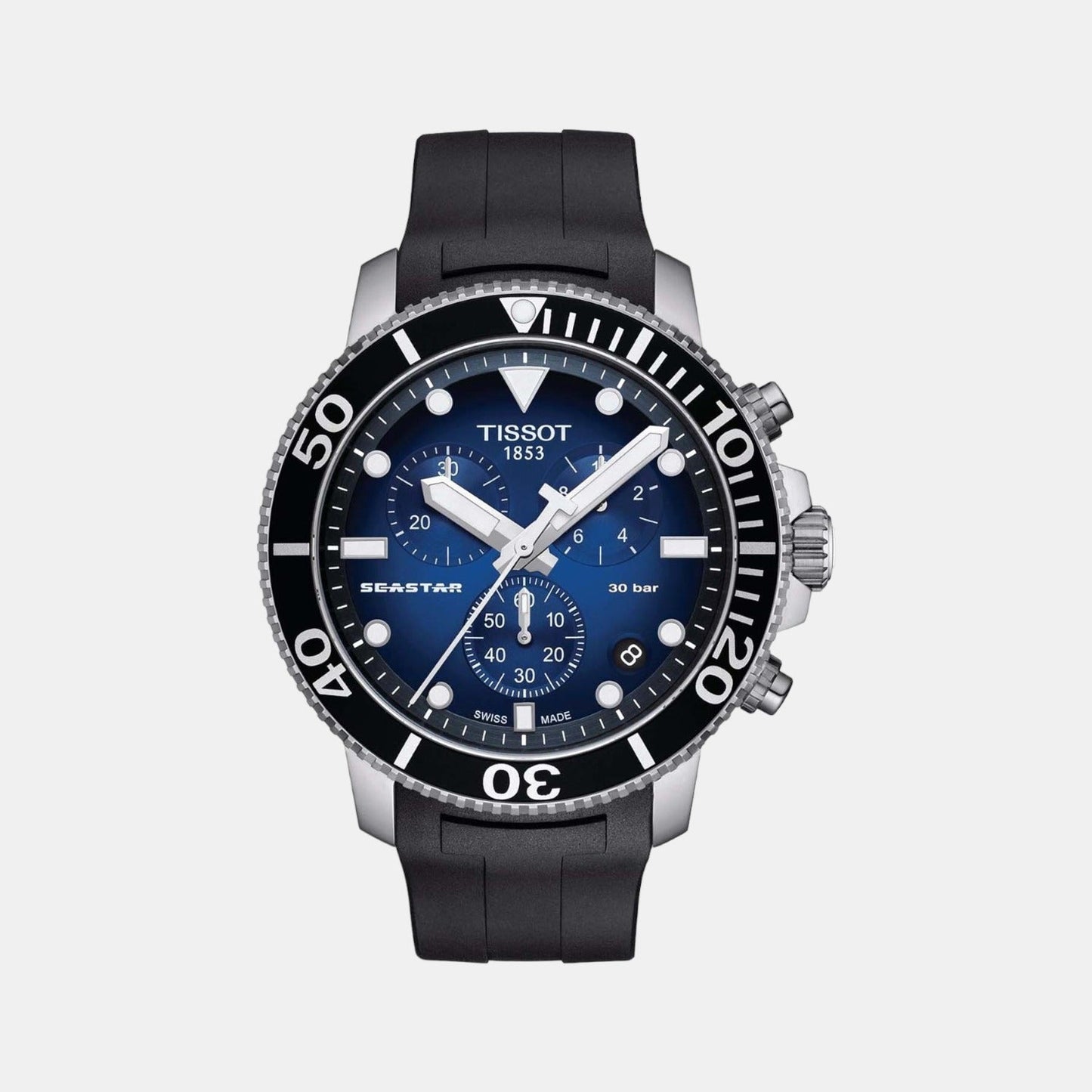 Seastar 1000 Men Quartz Multicolour Dial Chronograph Rubber Watch T1204171704100