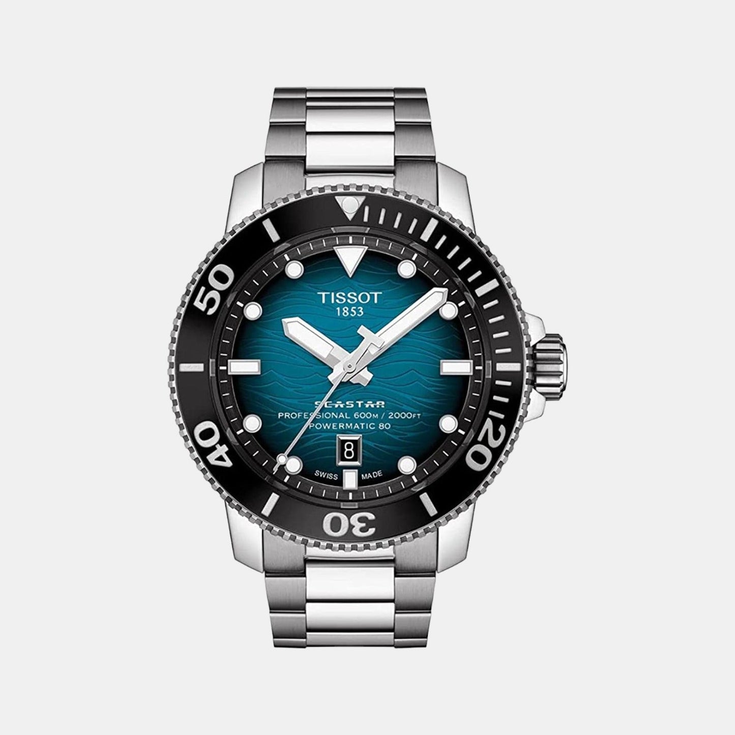 Seastar Men Automatic Blue Dial Analog Stainless Steel Watch T1206071104100
