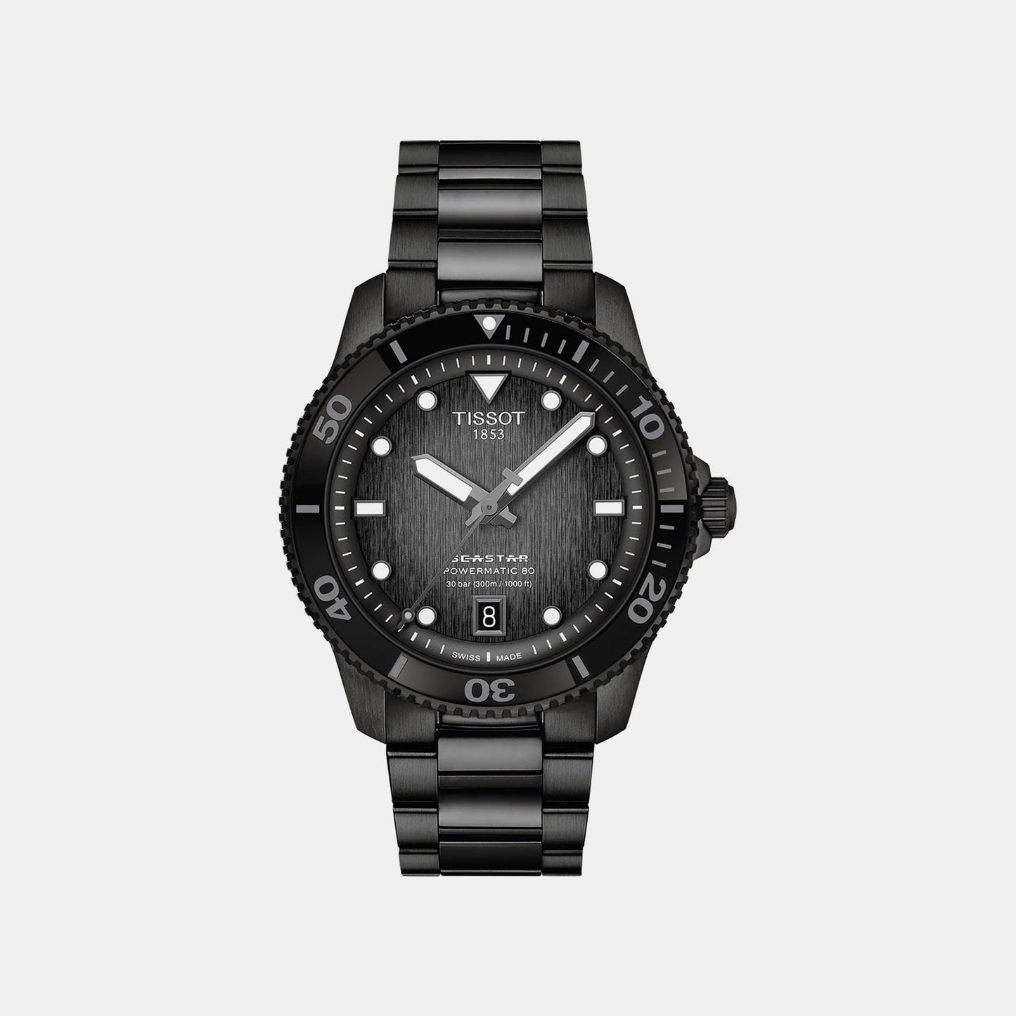 Seastar 1000 Men Automatic Multicolour Dial Analog Stainless Steel Watch T1208073305100