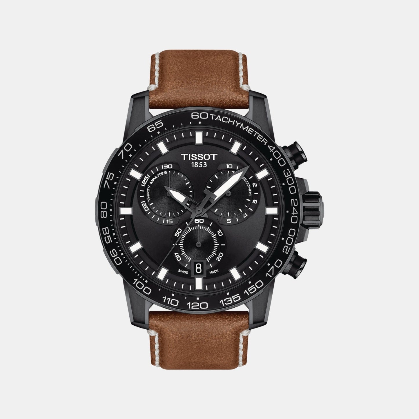 Sport Men Quartz Black Dial Chronograph Watch T1256173605101