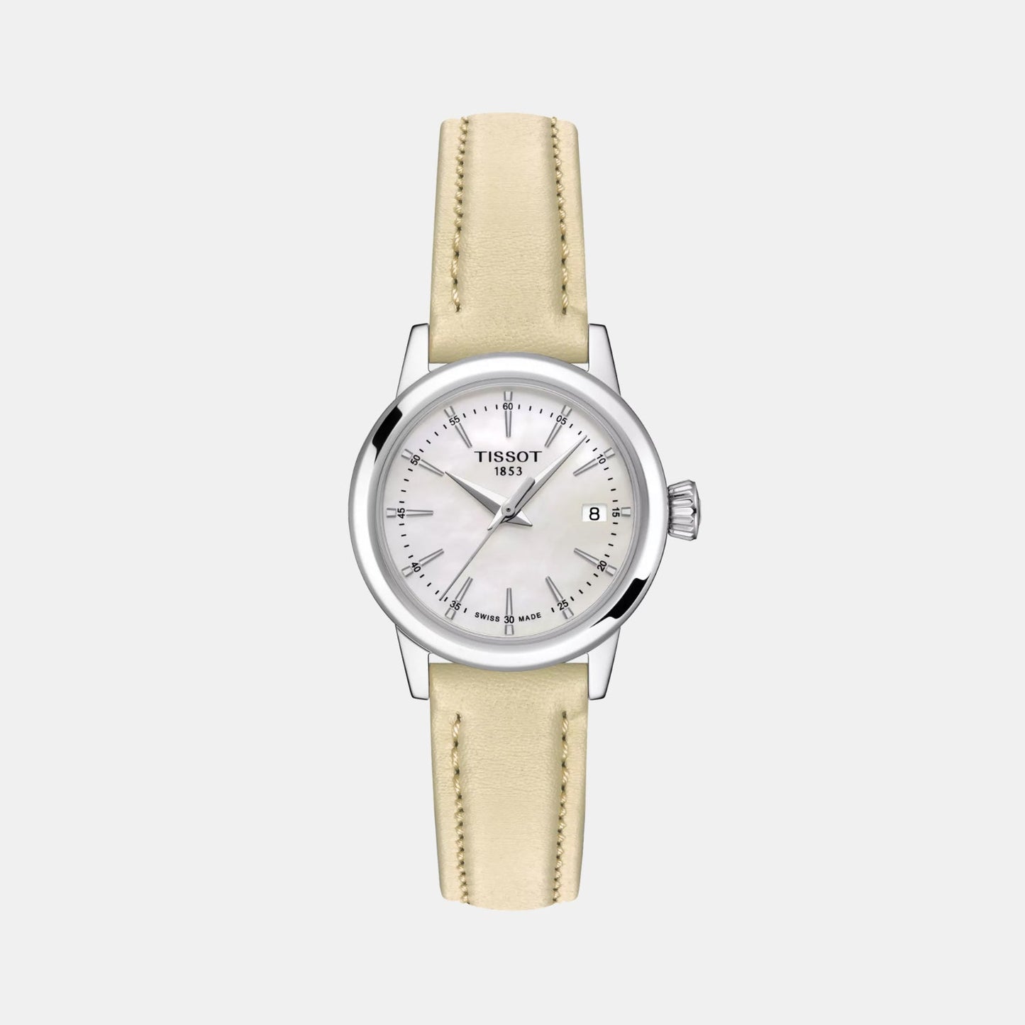 Classic Dream Women Quartz Mother Of Pearl Dial Analog Leather Watch T1292101611100