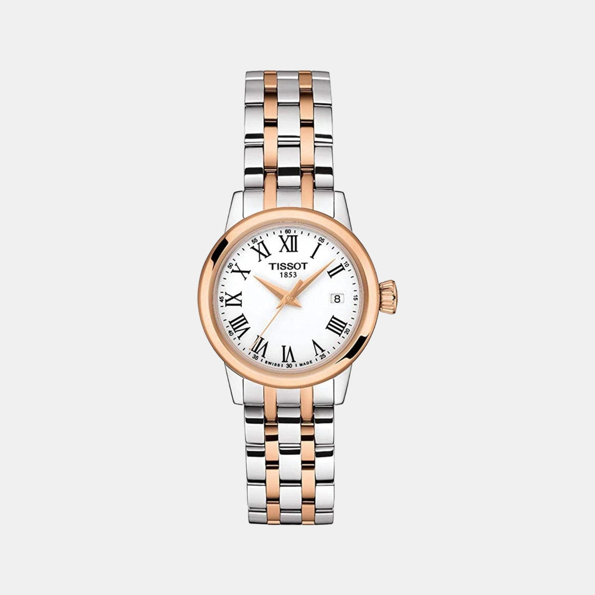 Classic Dream Women Quartz White Dial Analog Stainless Steel Watch T1292102201300