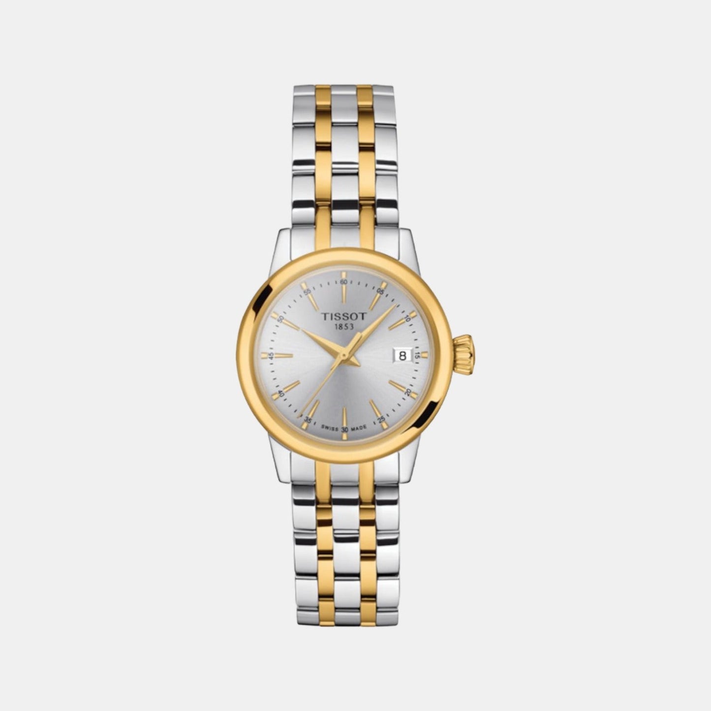 Classic Dream Women Quartz Silver Dial Analog Stainless Steel Watch T1292102203100