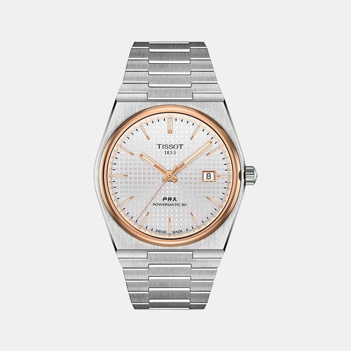 PRX Men Automatic Silver Dial Analog Stainless Steel Watch T1374072103100