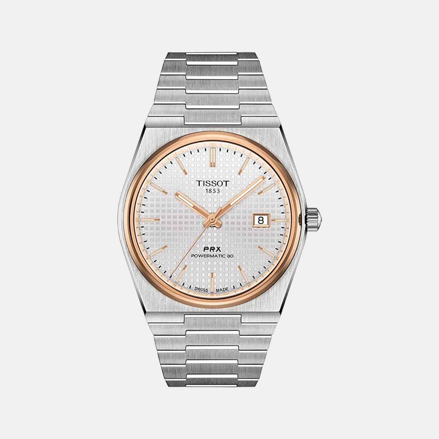 PRX Men Automatic Silver Dial Analog Stainless Steel Watch T1374072103100