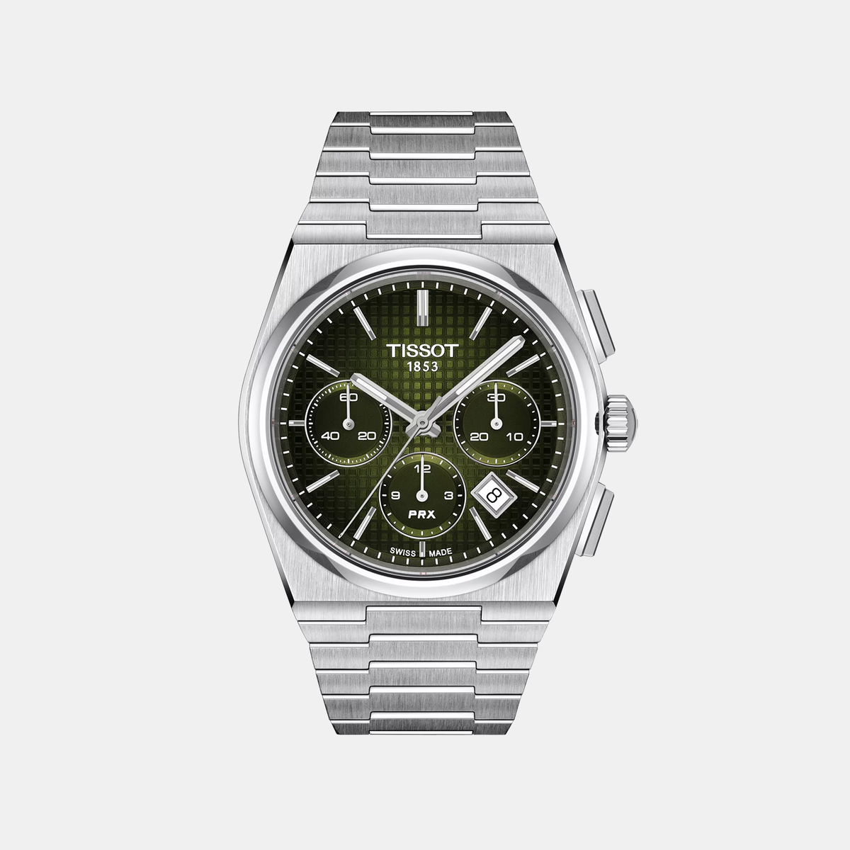 PRX Men Automatic Green Dial Chronograph Stainless Steel Watch T1374271109100