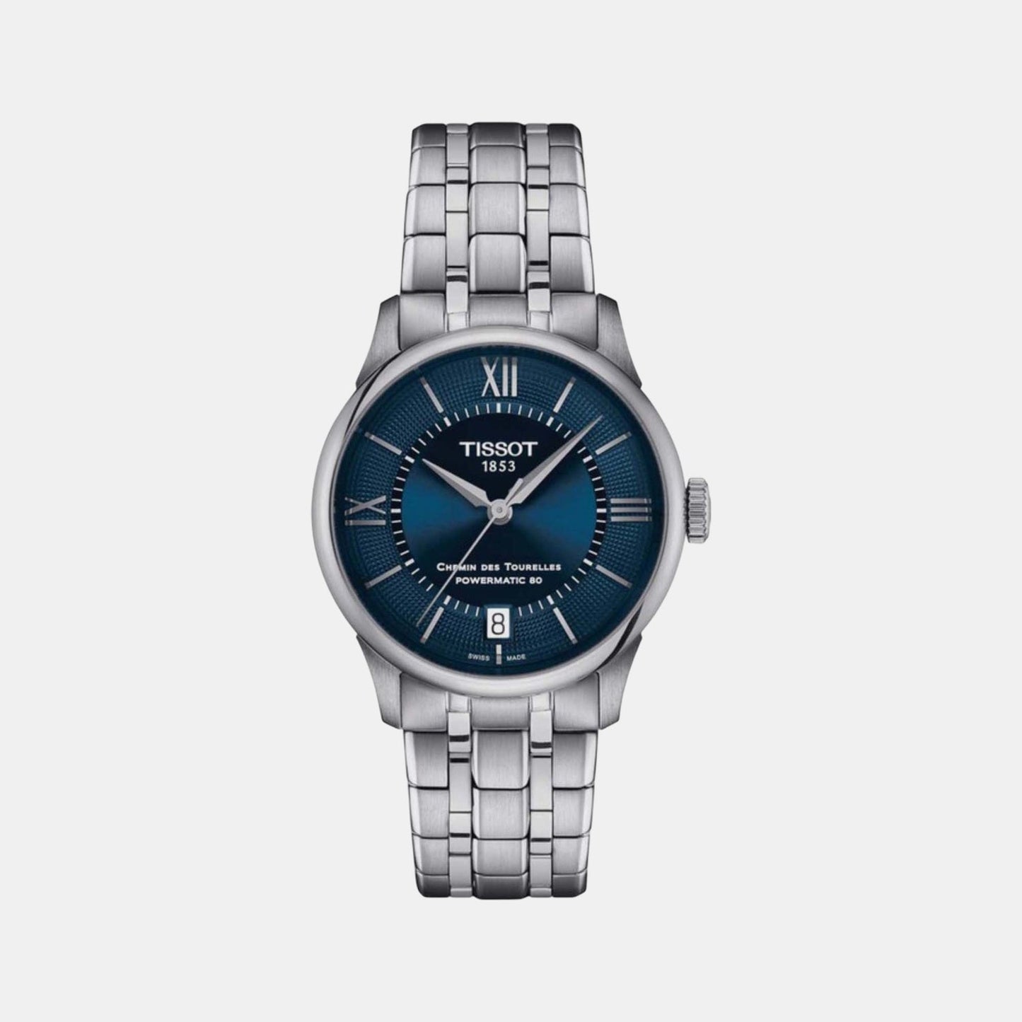Chemin Des Tourelles Women Automatic Blue Dial Analog Stainless Steel Watch T1392071104800