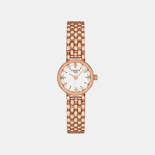 Classic Traditional Women Quartz Mother Of Pearl Dial Analog Stainless Steel Watch T1400093311100