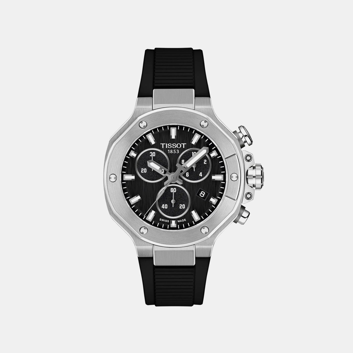 Men Quartz Black Dial Analog Synthetic Watch T1418171705100