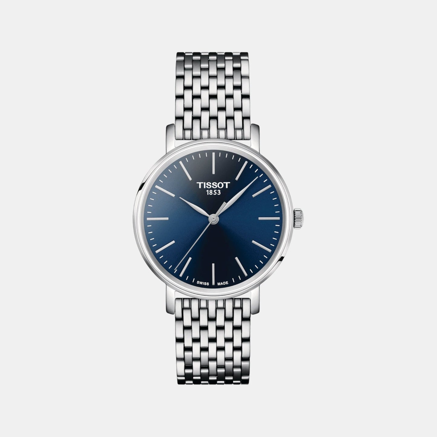 Everytime Unisex Quartz Blue Dial Analog Stainless steel Watch T1432101104100