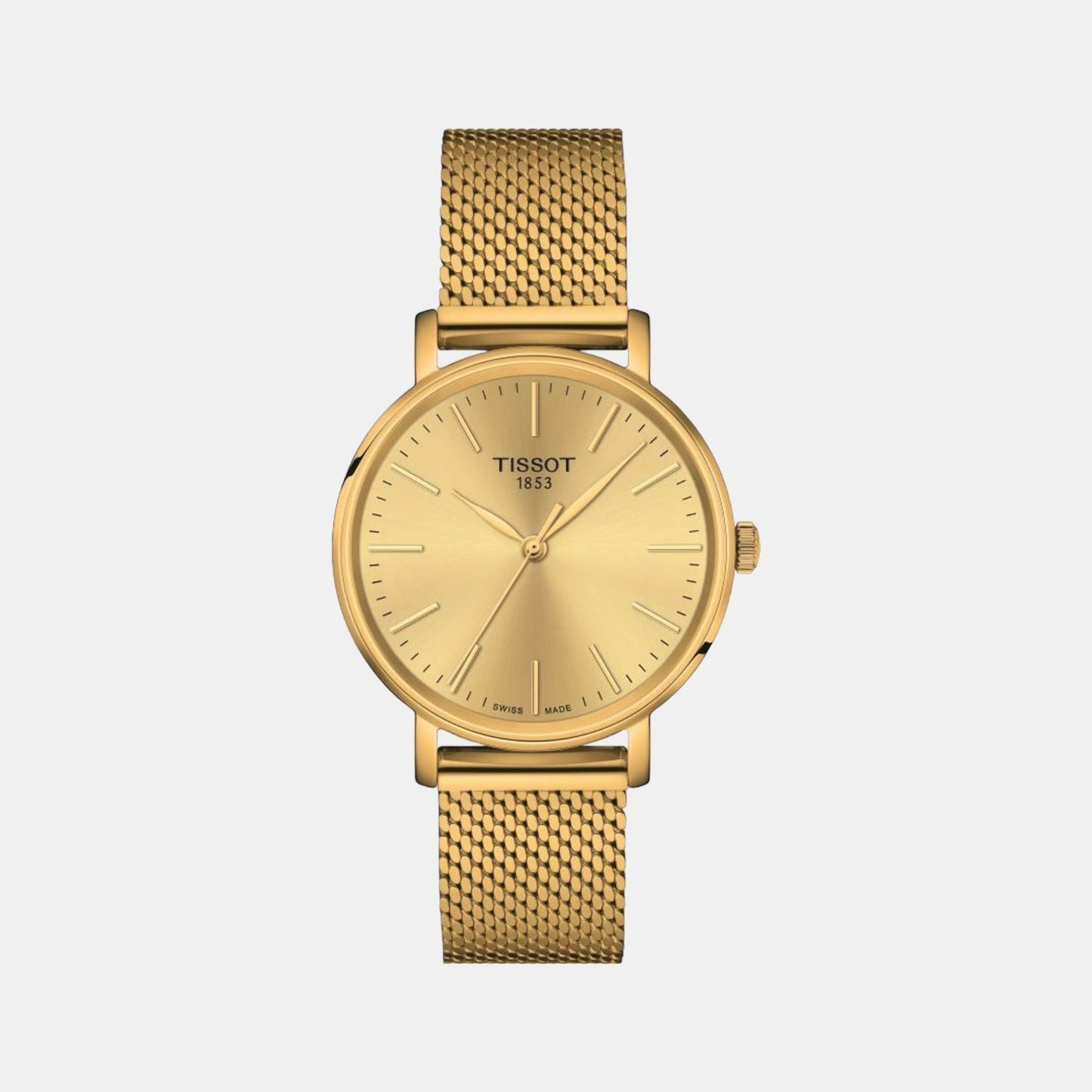 Everytime Women Quartz Champagne Dial Analog Stainless Steel Watch T1432103302100