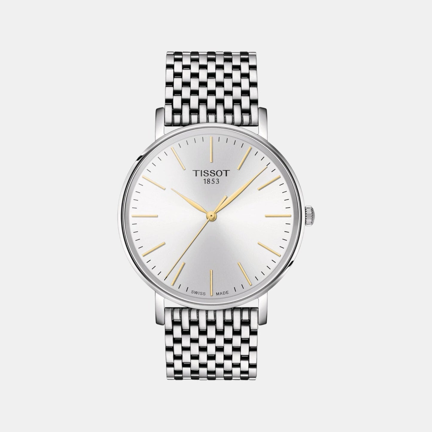 Everytime Men Quartz White Dial Analog Stainless Steel Watch T1434101101101