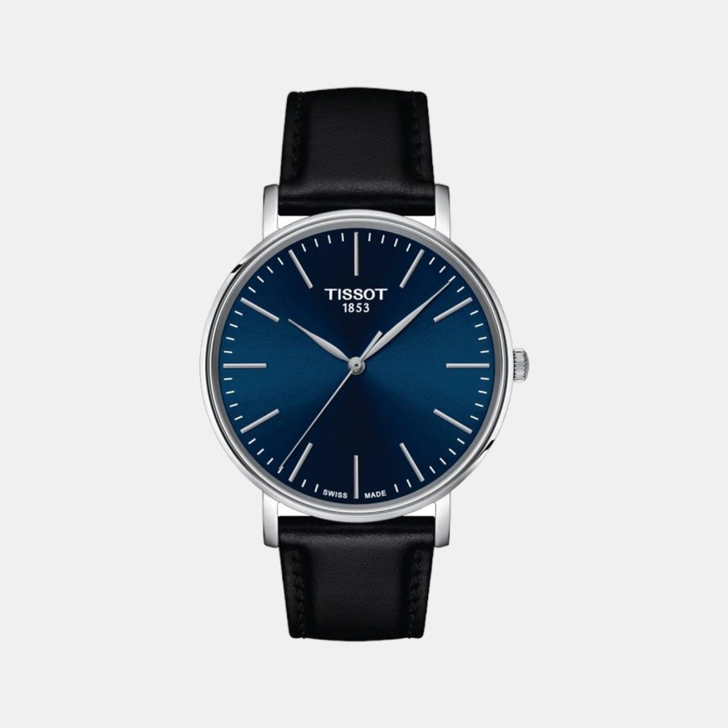 Everytime Men Quartz Blue Dial Analog Leather Watch T1434101604100