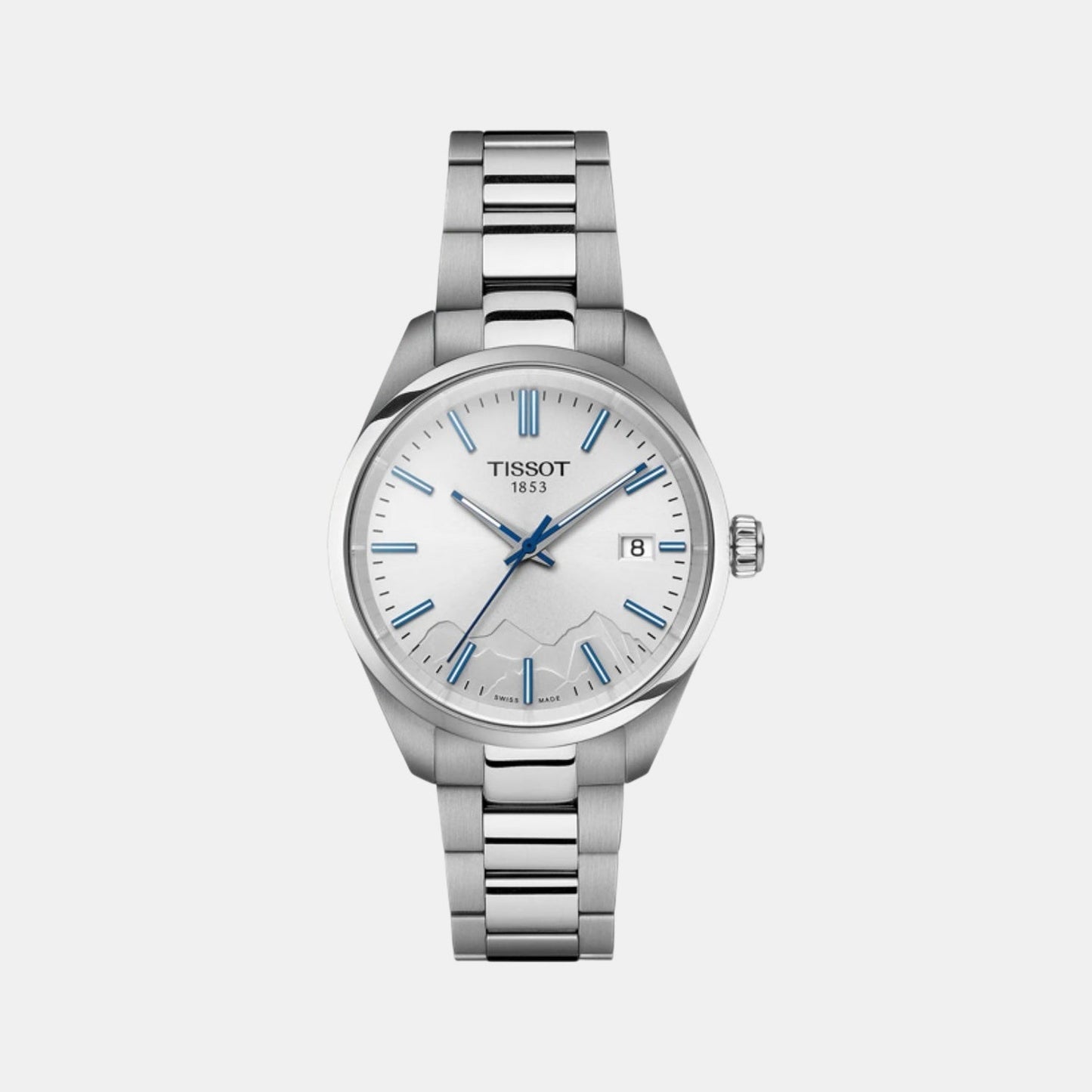 PR 100 Women Quartz Silver Dial Analog Stainless Steel Watch T1502101103101