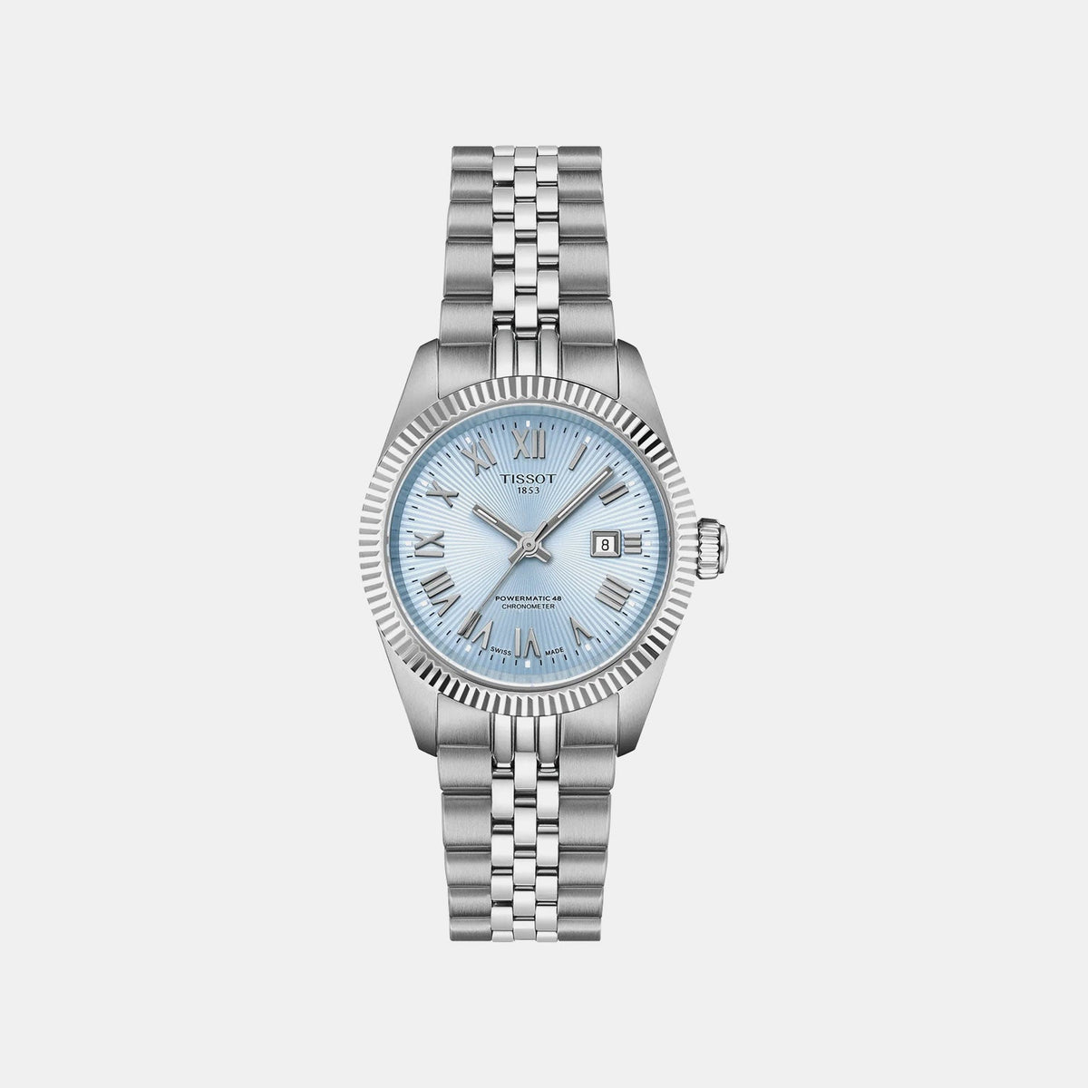 Ballade Women Automatic Blue Dial Analog Stainless Steel Watch T1562081135300