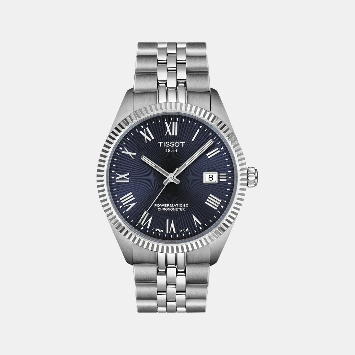 Ballade Men Automatic Blue Dial Analog Stainless Steel Watch T1564081104300