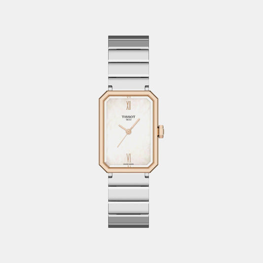 SRV Women Quartz Mother Of Pearl Dial Analog Stainless Steel Watch T1601102111300