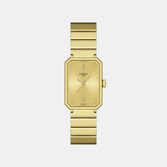 SRV Women Quartz Champagne Dial Analog Stainless Steel Watch T1601103302300