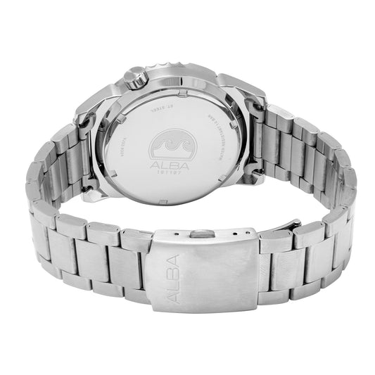 Alba AG8M07X1 Blue Dial Watch With 2 Way Rotating Bezel