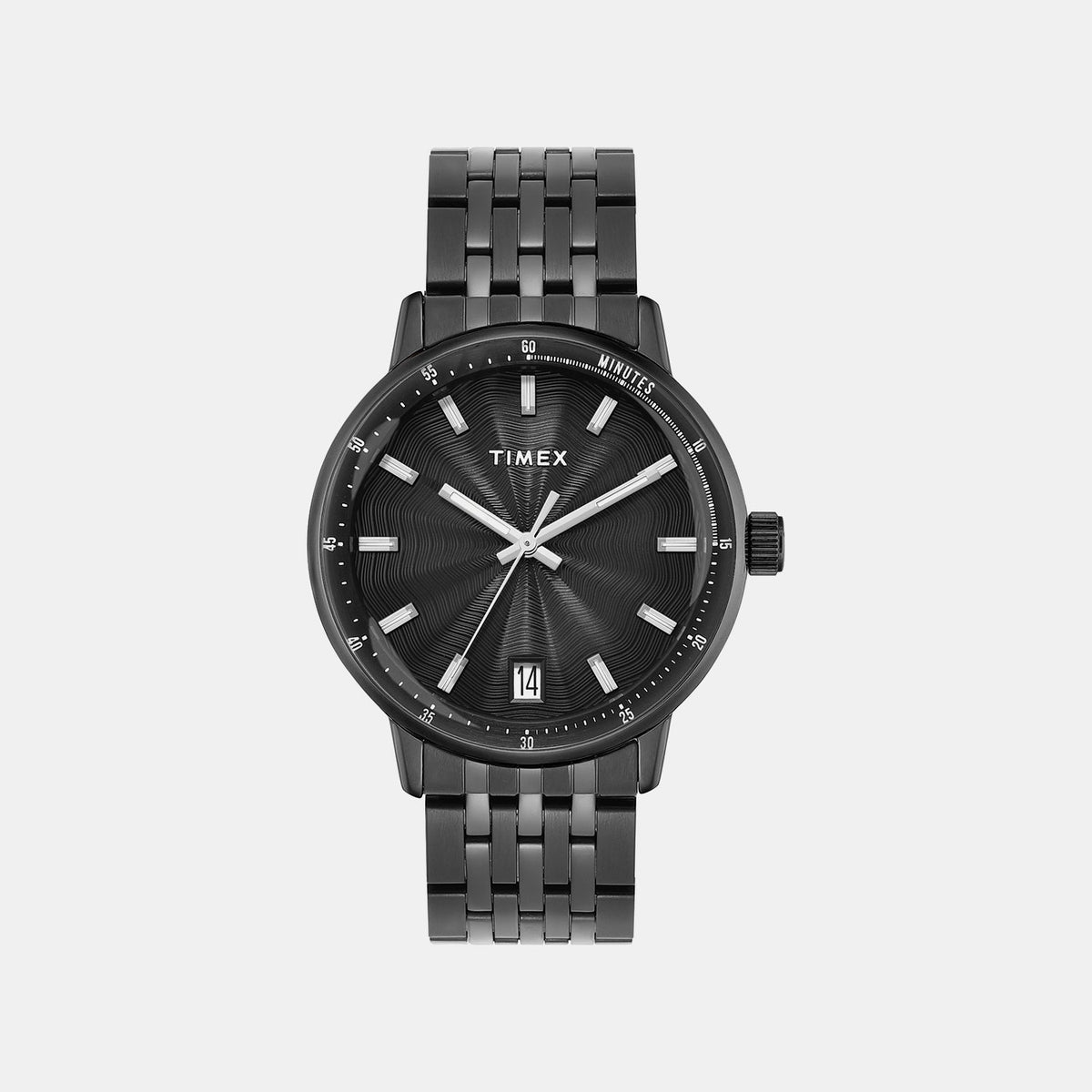Men Quartz Black Dial Analog Stainless Steel Watch TWEG25410