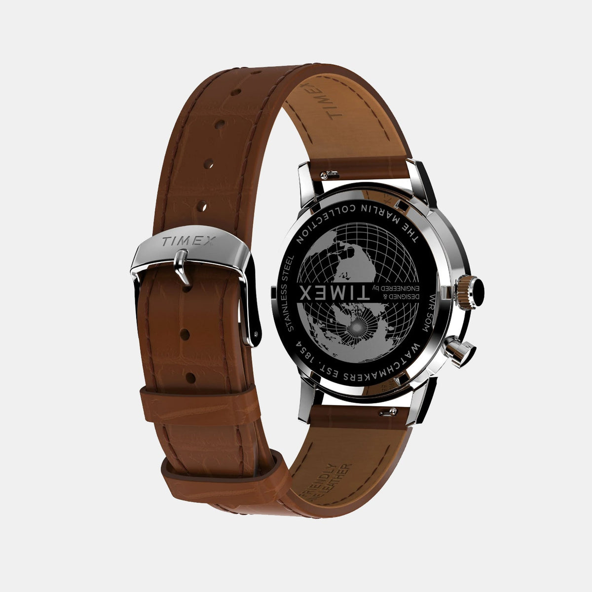 Marlin Men Quartz Dial Multi-Function Leather Watch TWEG26800