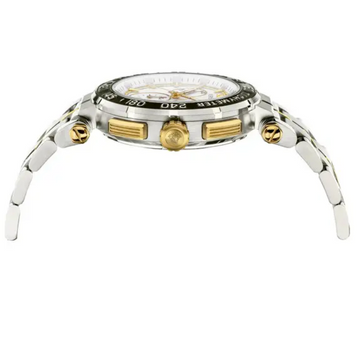 VERSACE Womens 36 mm Versace Essential Black Dial Stainless Steel Analogue Watch - VEK400621