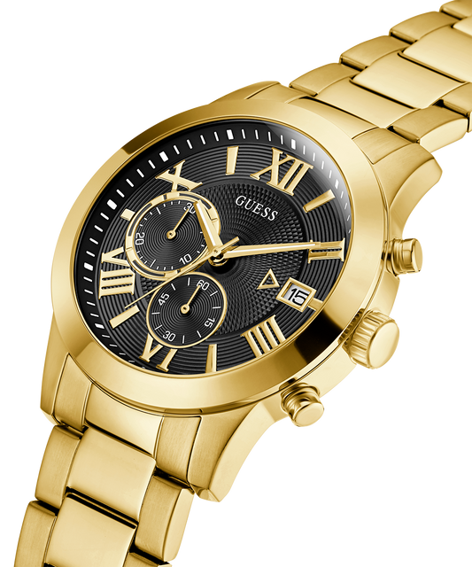 GUESS Mens Gold Tone Chronograph Watch