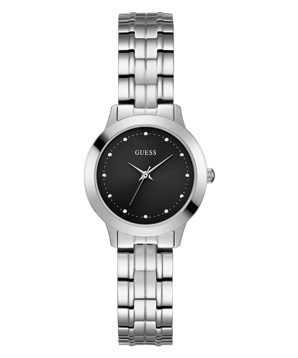 GUESS Ladies Silver Tone Analog Watch