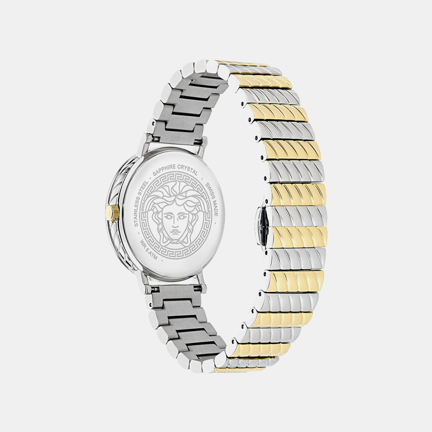 Versace Delphinus (Wc-0O) Women Quartz Green Dial Analog Stainless Steel Watch VE0O00225