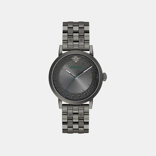 Versace Albireo (Wc-0T) Men Quartz Grey Dial Analog Stainless Steel Watch VE0T00625