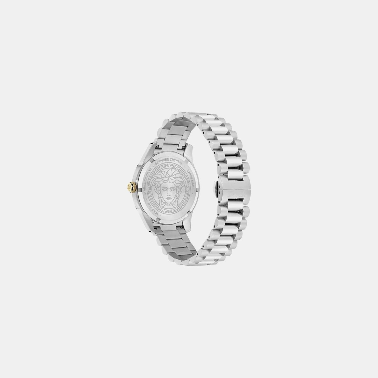 Versace Apodis (Wc-0U) Men Quartz Blue Dial Analog Stainless Steel Watch VE0U00125