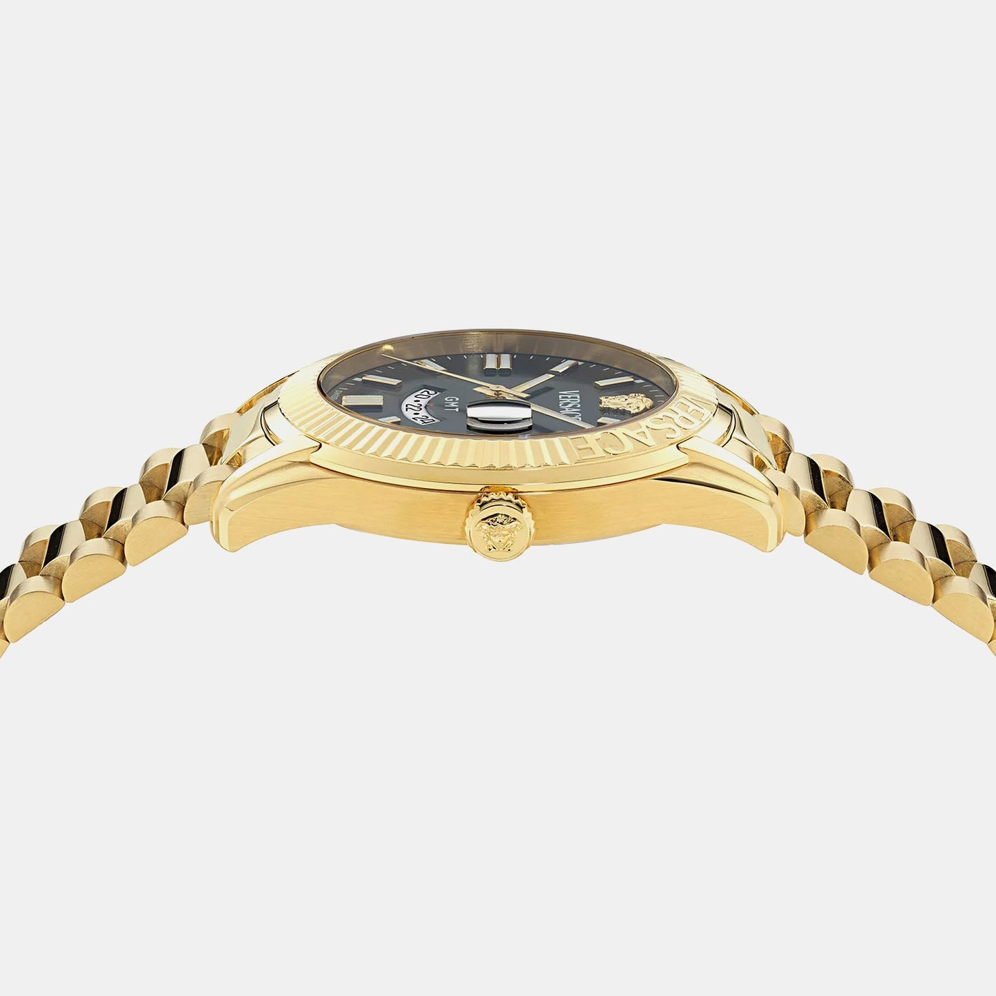 Versace Apodis (Wc-0U) Men Quartz Black Dial Analog Stainless Steel Watch VE0U00625