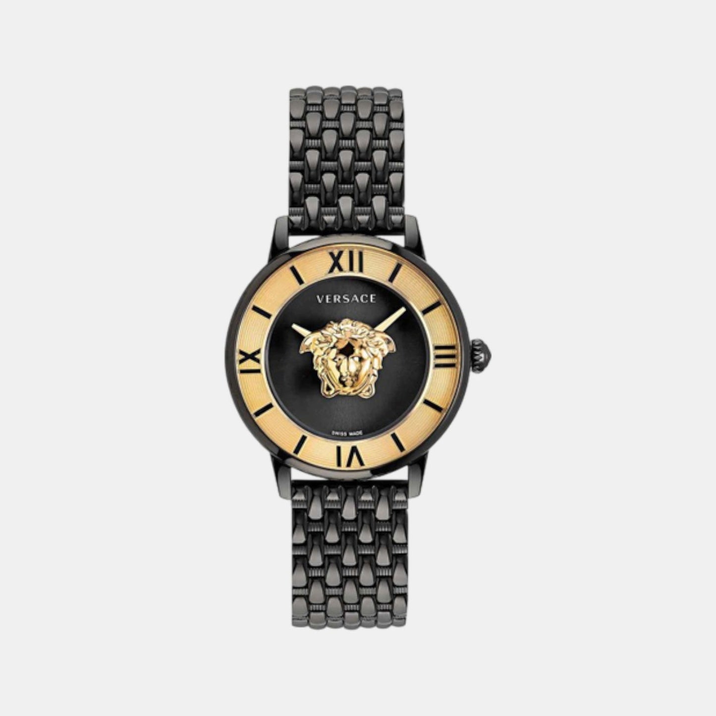 La Medusa (Wc-2R) Women Quartz Black Dial Analog Stainless Steel Watch VE2R00422