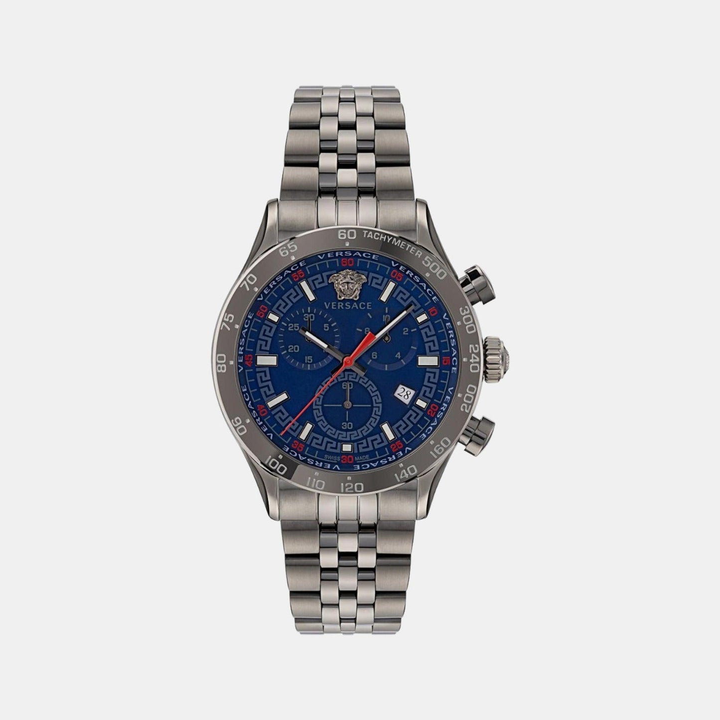 Hellenyium Men Quartz Blue Dial Chronograph Stainless Steel Watch VE2U00722