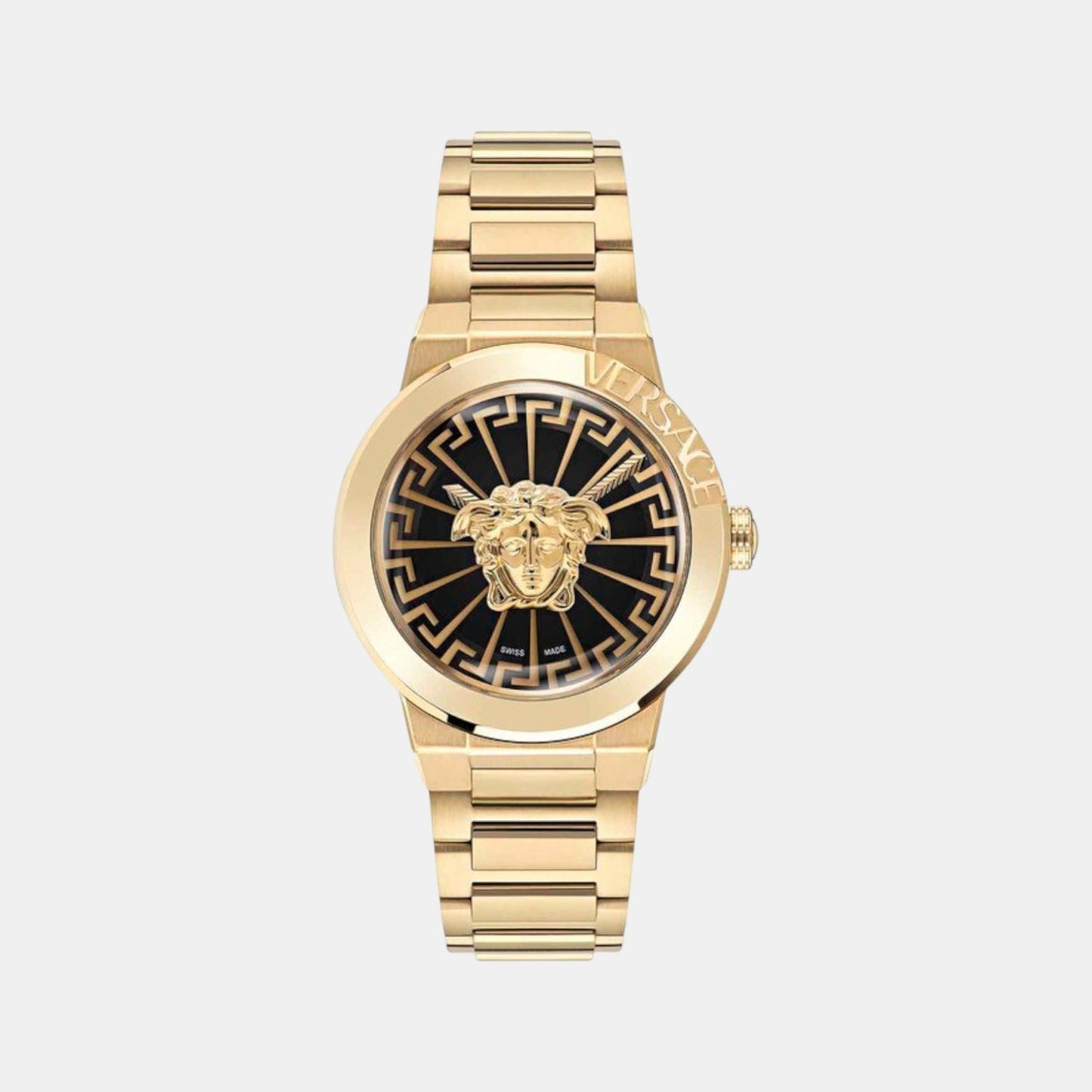 Medusa Infinite (Wc-3F) Women Quartz Black Dial Analog Stainless Steel Watch VE3F00522