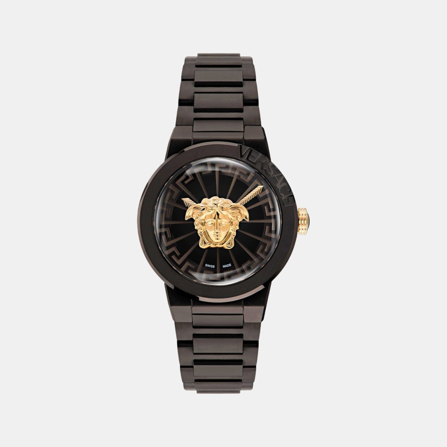 Medusa Infinite (Wc-3F) Women Quartz Black Dial Analog Stainless Steel Watch VE3F00622